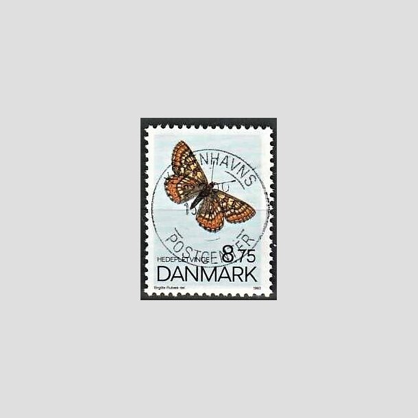 FRIMRKER DANMARK | 1993 - AFA 1039 - Sommerfugle - 8,75 Kr. flerfarvet - Pragt Stemplet