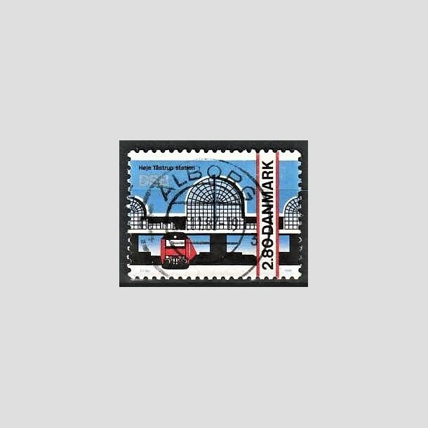 FRIMRKER DANMARK | 1986 - AFA 861 - Hje Taastrup station - 2,80 Kr. flerfarvet - Pragt Stemplet