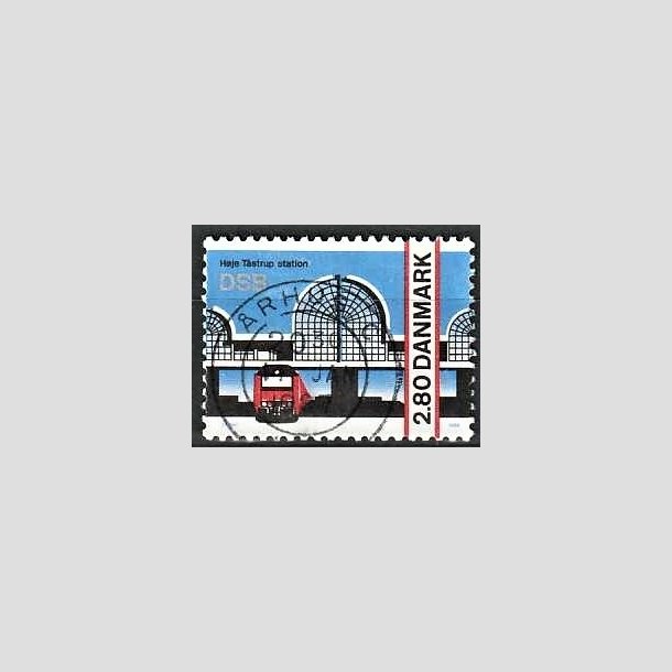 FRIMRKER DANMARK | 1986 - AFA 861 - Hje Taastrup station - 2,80 Kr. flerfarvet - Pragt Stemplet