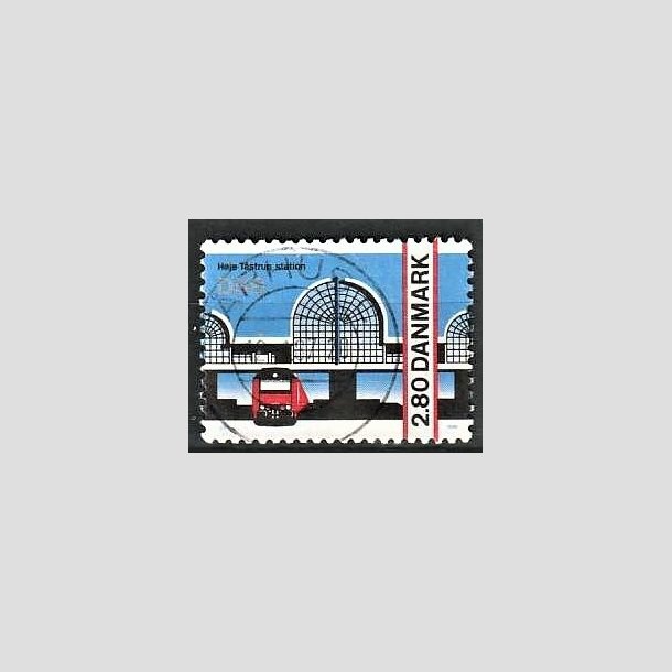 FRIMRKER DANMARK | 1986 - AFA 861 - Hje Taastrup station - 2,80 Kr. flerfarvet - Pragt Stemplet