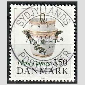 FRIMRKER DANMARK | 1990 - AFA 968 - Flora Danica 200 r - 3,50 Kr. flerfarvet - Pragt Stemplet