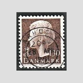 FRIMRKER DANMARK | 1981 - AFA 720 - Dronning Margrethe - 130 re brun - Pragt Stemplet rhus C