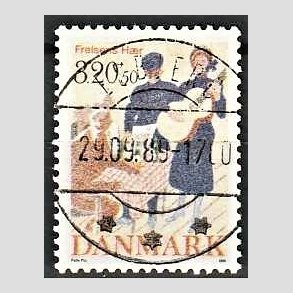 FRIMRKER DANMARK | 1989 - AFA 933 - Frelsens Hr - 3,20 Kr. + 50 re flerfarvet - Pragt Stemplet