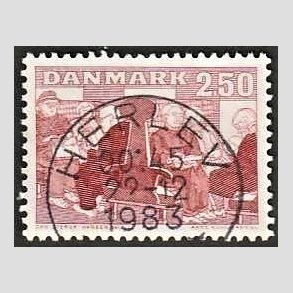 FRIM�RKER DANMARK | 1983 - AFA 786 - �ldre i samfundet - 2,50 Kr. r�d - Pragt Stemplet