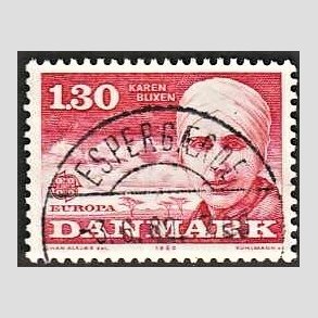 FRIM�RKER DANMARK | 1980 - AFA 695 - Europam�rker - 1,30 Kr. r�d - Pragt Stemplet