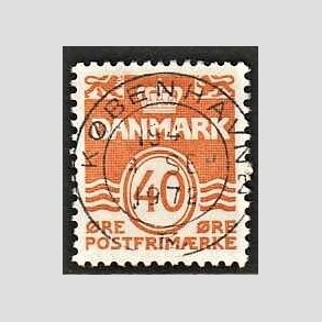 FRIM�RKER DANMARK | 1971 - AFA 514 - B�lgelinie 40 �re orange - Lux Stemplet 