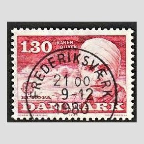 FRIM�RKER DANMARK | 1980 - AFA 695 - Europam�rker - 1,30 Kr. r�d - Pragt Stemplet Frederiksv�rk