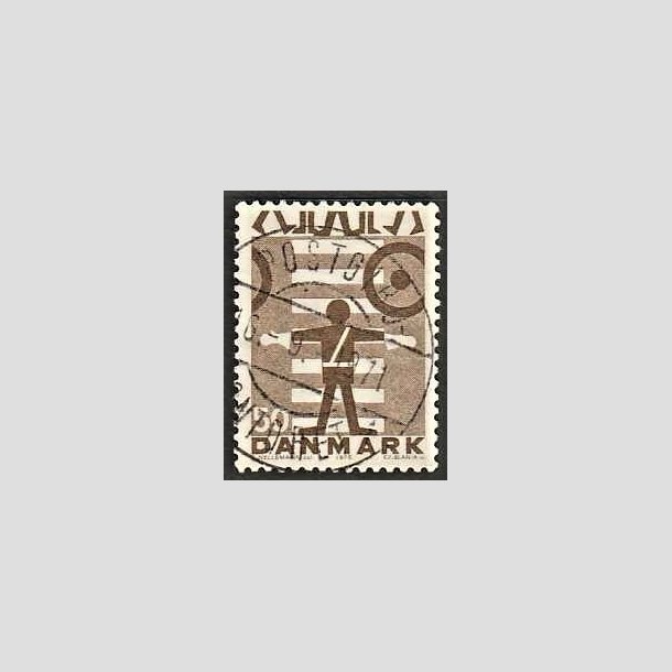 FRIMRKER DANMARK | 1970 - AFA 494 - Trafiksikkerhed - 50 re brun - Pragt Stemplet Postgiro
