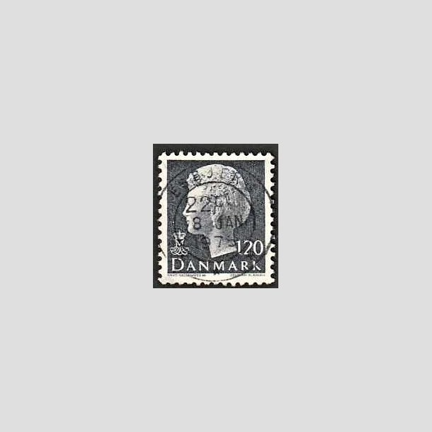 FRIMRKER DANMARK | 1974 - AFA 564 - Dronning Margrethe - 120 re grbl - Pragt Stemplet