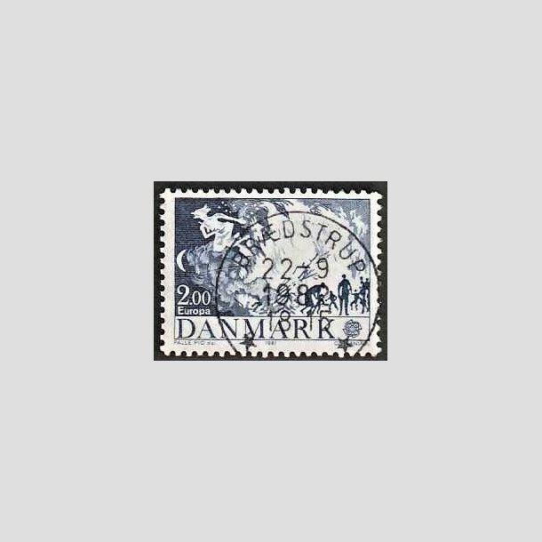 FRIMRKER DANMARK | 1981 - AFA 728 - Folklore - 2,00 Kr. bl - Pragt Stemplet