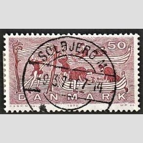 FRIMRKER DANMARK | 1970 - AFA 504 - Dansk Skibsfart - 50 re brunlilla/rd - Lux Stemplet