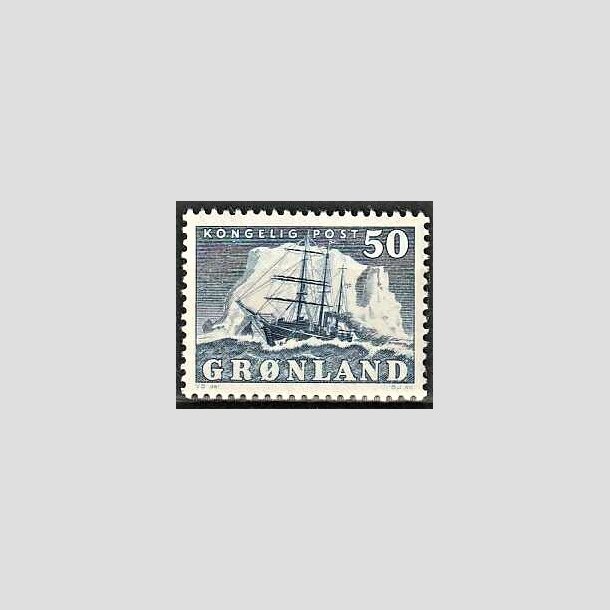 FRIMRKER GRNLAND | 1950 - AFA 33 - Gustav Holm - 50 re bl - Postfrisk