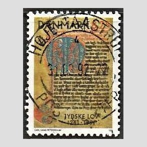 FRIM�RKER DANMARK | 1991 - AFA 991 - Jyske Lov 750 �r. - 8,25 Kr. flerfarvet - Lux Stemplet