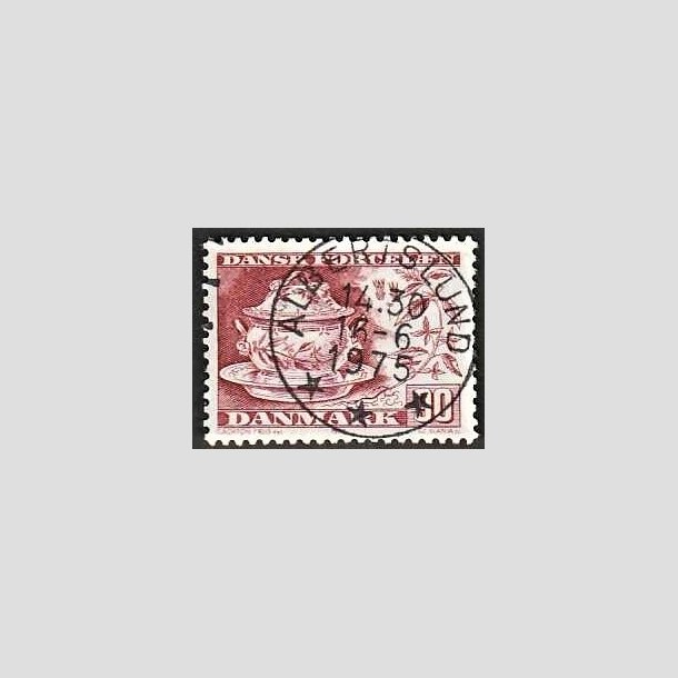 FRIMRKER DANMARK | 1975 - AFA 589 - Dansk porceln - 90 re rd - Pragt Stemplet