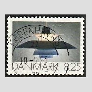 FRIM�RKER DANMARK | 1991 - AFA 998 - Dansk Brugskunst - 8,25 Kr. flerfarvet - Pragt Stemplet