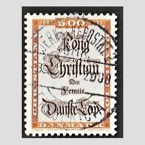 FRIM�RKER DANMARK | 1983 - AFA 781 - Danske Lov 300 �r. - 5,00 Kr. flerfarvet - Pragt Stemplet