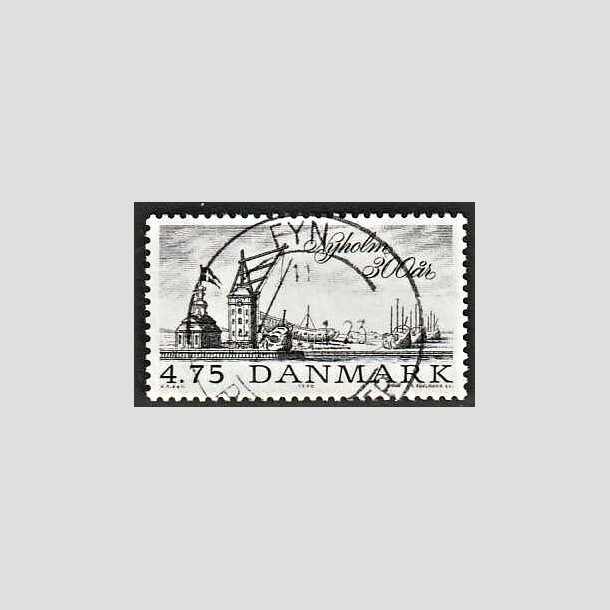 FRIMRKER DANMARK | 1990 - AFA 963 - Nyholm 300 r. - 4,75 Kr. sort - Lux Stemplet