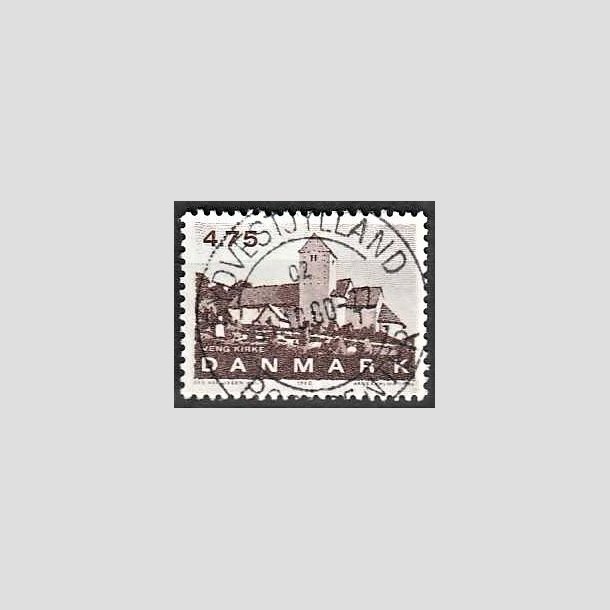 FRIMRKER DANMARK | 1990 - AFA 975 - Jyske landsbykirker - 4,75 Kr. brun - Pragt Stemplet