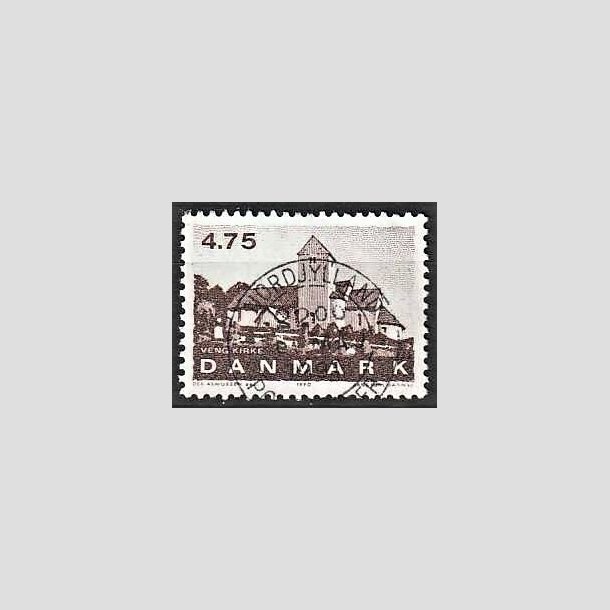 FRIMRKER DANMARK | 1990 - AFA 975 - Jyske landsbykirker - 4,75 Kr. brun - Pragt Stemplet