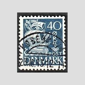 FRIM�RKER DANMARK | 1940 - AFA 260 - Karavel 40 �re bl� Type II - Lux Stemplet 