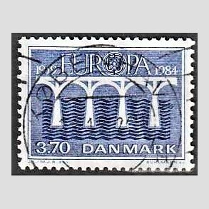 FRIM�RKER DANMARK | 1984 - AFA 804 - Europam�rker - 3,70 Kr. bl� - Pragt Stemplet