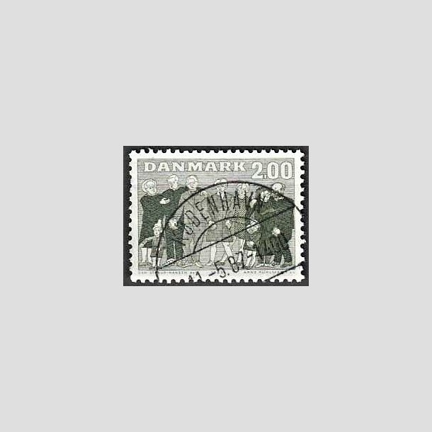 FRIMRKER DANMARK | 1983 - AFA 785 - ldre i samfundet - 2,00 Kr. grgrn - Lux Stemplet