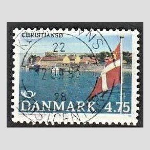 FRIM�RKER DANMARK | 1991 - AFA 994 - Turistm�l - 4,75 Kr. flerfarvet - Pragt Stemplet