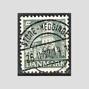 FRIM�RKER DANMARK | 1936 - AFA 229 - Reformationen 5 �re gr�n - Lux Stemplet STORE HEDDINGE