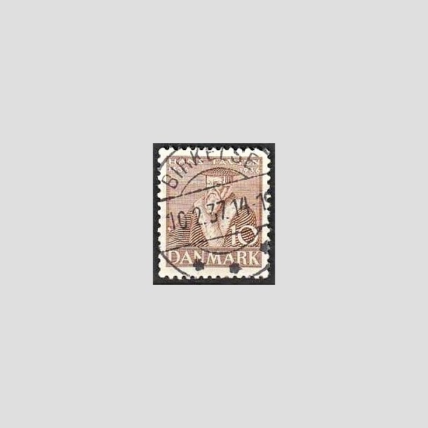 FRIMRKER DANMARK | 1936 - AFA 231 - Reformationen 10 re brun - Lux Stemplet BIRKELSE