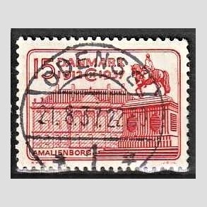 FRIM�RKER DANMARK | 1937 - AFA 241 - Chr. X 25 �re jubil�um 15 �re r�d - Lux Stemplet ODENSE