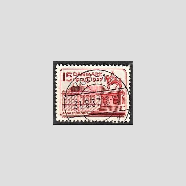 FRIMRKER DANMARK | 1937 - AFA 241 - Chr. X 25 re jubilum 15 re rd - Lux Stemplet VOJENS