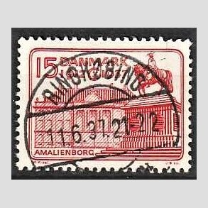 FRIM�RKER DANMARK | 1937 - AFA 241 - Chr. X 25 �re jubil�um 15 �re r�d - Lux Stemplet RINGK�BING