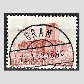 FRIM�RKER DANMARK | 1968 - AFA 471 - Koldinghus slot 700 �r - 60 �re r�d - Pragt Stemplet Gram