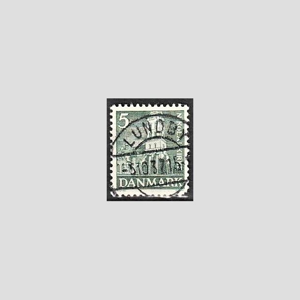 FRIMRKER DANMARK | 1936 - AFA 229 - Reformationen 5 re grn - Lux Stemplet LUNDBY