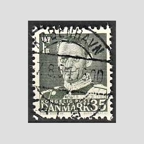FRIMRKER DANMARK | 1951 - AFA 326 - Fr. IX 35 re grnsort - Lux Stemplet Kbenhavn