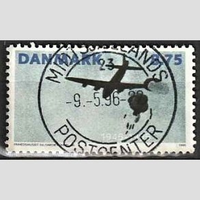 FRIM�RKER DANMARK | 1995 - AFA 1093 - 50 �ret for befrielsen - 8,75 Kr. flerfarvet - Pragt Stemplet 