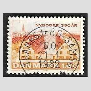 FRIM�RKER DANMARK | 1981 - AFA 726 - Nyboder 350 �r - 1,60 Kr. flerfarvet - Pragt Stemplet Tranebjerg Sams�