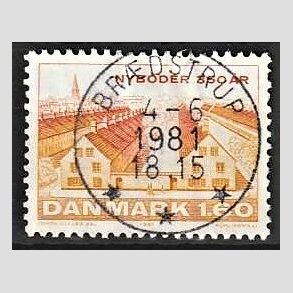 FRIM�RKER DANMARK | 1981 - AFA 726 - Nyboder 350 �r - 1,60 Kr. flerfarvet - Pragt Stemplet Br�dstrup