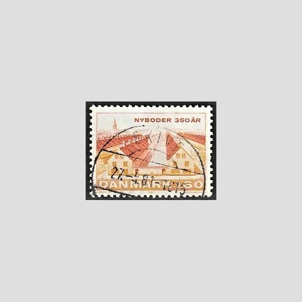 FRIMRKER DANMARK | 1981 - AFA 726 - Nyboder 350 r - 1,60 Kr. flerfarvet - Pragt Stemplet Skive