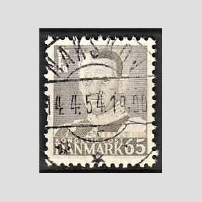 FRIMRKER DANMARK | 1952-53 - AFA 340 - Fr. IX 65 re gr - Lux Stemplet Nakskov