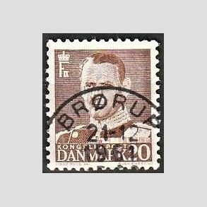 FRIMRKER DANMARK | 1950 - AFA 320 - Fr. IX 20 re brun - Lux Stemplet Brrup