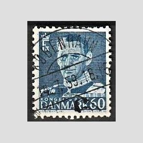 FRIMRKER DANMARK | 1952-53 - AFA 339 - Fr. IX 60 re mrkbl - Lux Stemplet