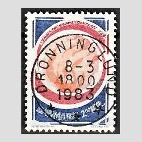 FRIM�RKER DANMARK | 1983 - AFA 765 - Kommunikations�ret - 2,00 Kr. flerfarvet - Pragt Stemplet Dronninglund