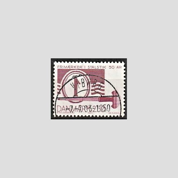 FRIMRKER DANMARK | 1983 - AFA 768 - Stlstik 50 r. - 2,50 Kr. brunviolet - Pragt Stemplet Viborg