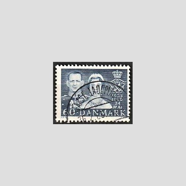 FRIMRKER DANMARK | 1960 - AFA 385 - Slvbryllup - 60 re bl - Lux Stemplet Fakse Ladeplads