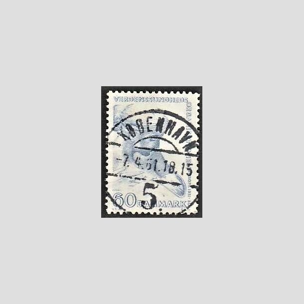 FRIMRKER DANMARK | 1960 - AFA 388 - WHO - 60 re bl - Lux Stemplet Kbenhavn