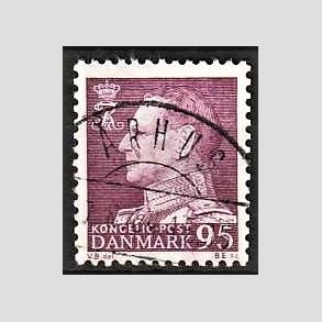FRIMRKER DANMARK | 1963 - AFA 419 - Fr. IX 95 re mrkrdlilla - Lux Stemplet