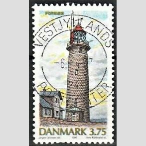 FRIM�RKER DANMARK | 1996 - AFA 1124 - Danske Fyrt�rne - 3,75 Kr. flerfarvet - Pragt Stemplet