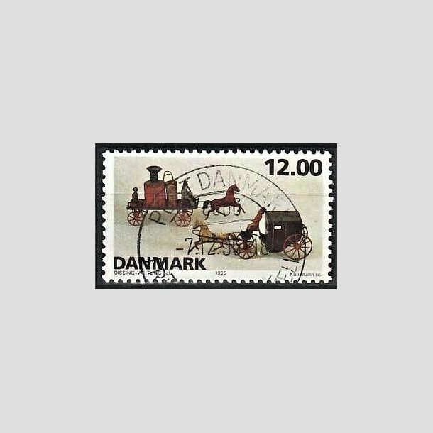 FRIMRKER DANMARK | 1995 - AFA 1106 - Dansk legetj - 12,00 Kr. flerfarvet - Pragt Stemplet