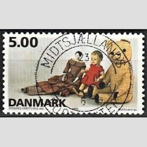 FRIM�RKER DANMARK | 1995 - AFA 1104 - Dansk leget�j - 5,00 Kr. flerfarvet - Pragt Stemplet